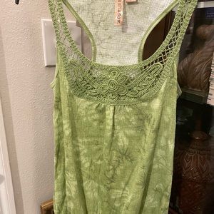 Crochet top lime green size m - l